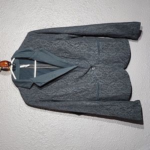 Maria Reno Black Lace Blazer